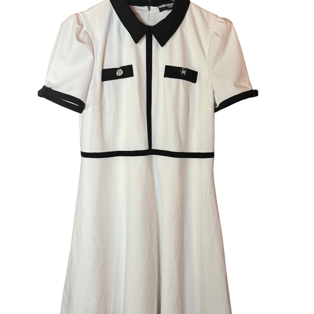 KARL LAGERFELD PARIS
Bow Sleeve A Line Mini Dress - Picture 11 of 12